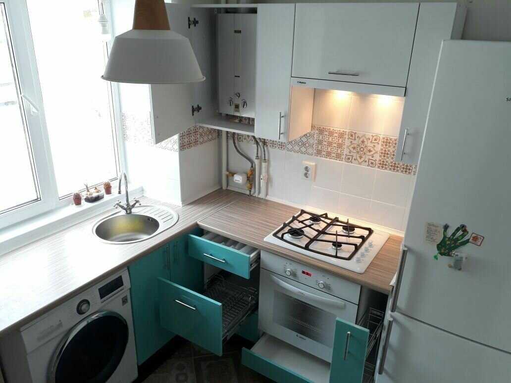 Дизайн Кухни В Хрущевке С Холодильником