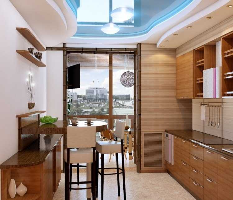  кухня, совмнной с балконом - 77 идей с фото + советы дизайнера
