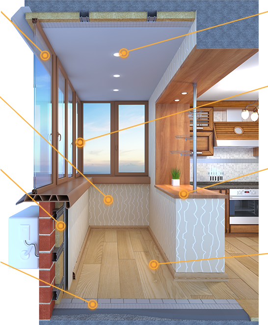 Присоединение балкона к комнате или кухне. разбор. как законно объединить балкон с комнатой?