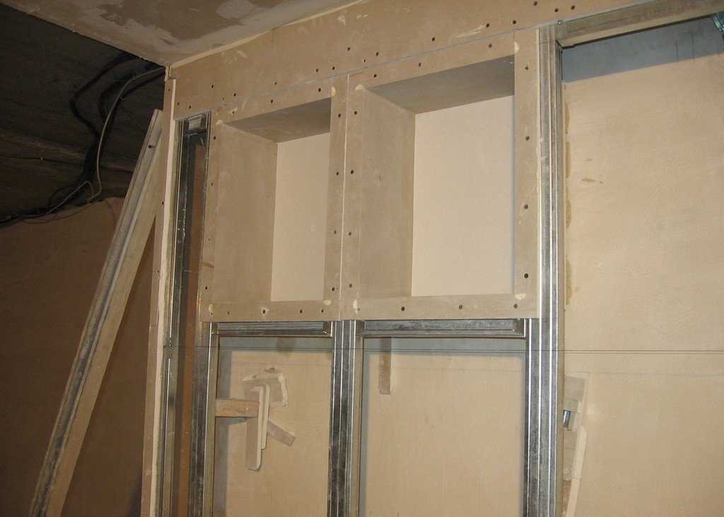 Ниша под телевизор из гипсокартона: конструкция в стенке
 - 24 фото