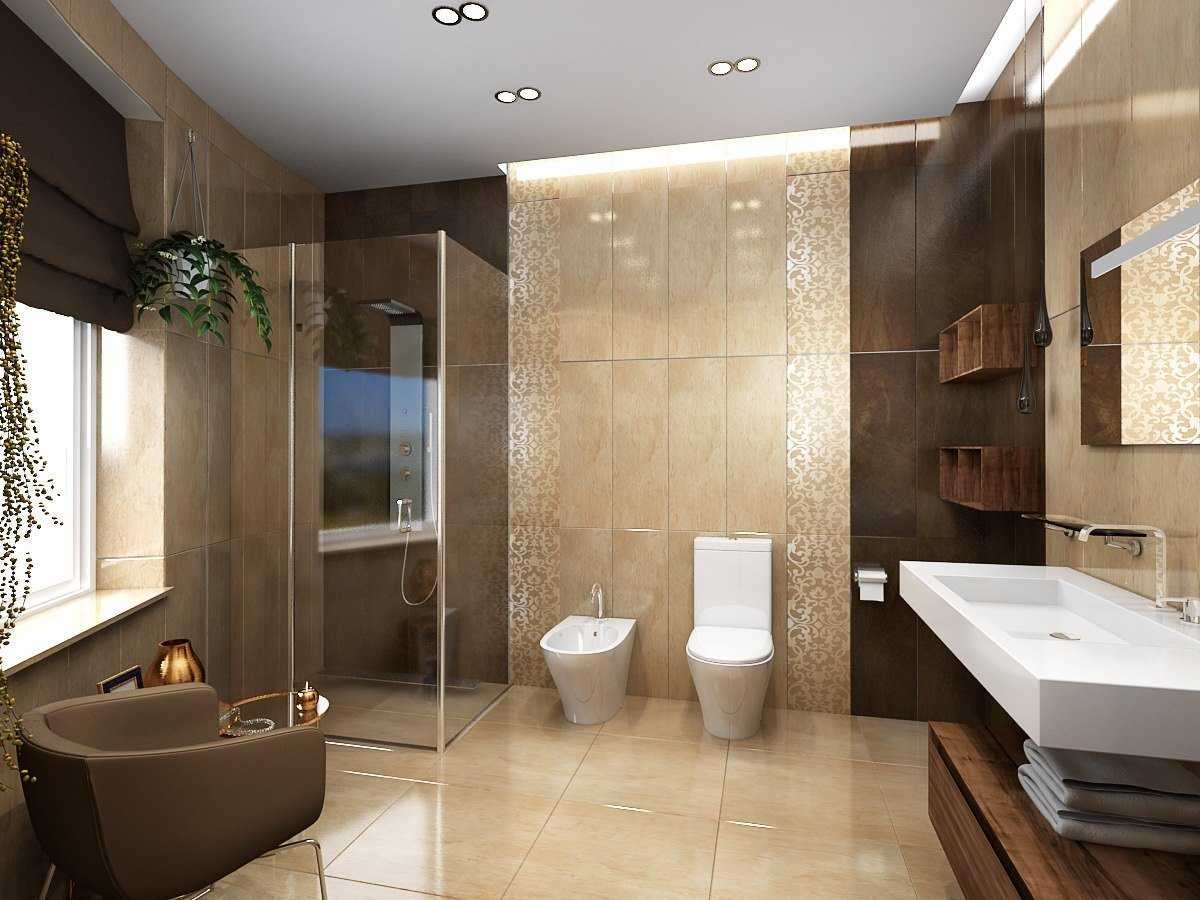 Дизайн современной ванной комнаты с совместных санузлом фото