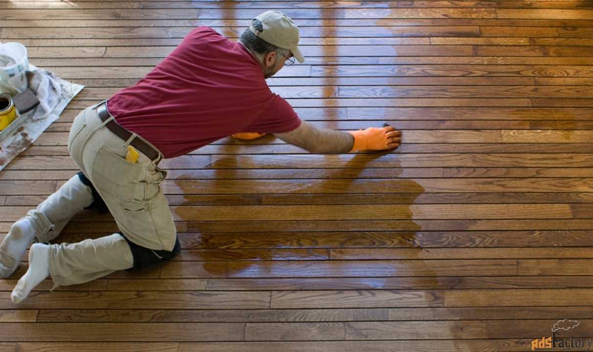 Покраска деревянного пола своими руками: выбор покрытия, шаги