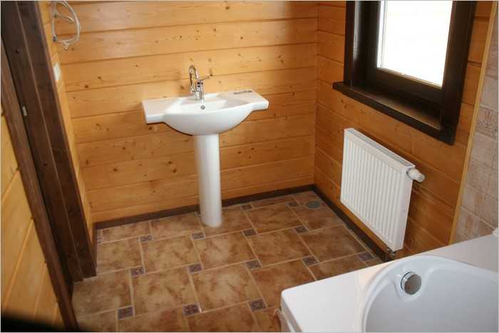 Ванная в деревянном доме: рекомендации для планировки и фото интерьеров