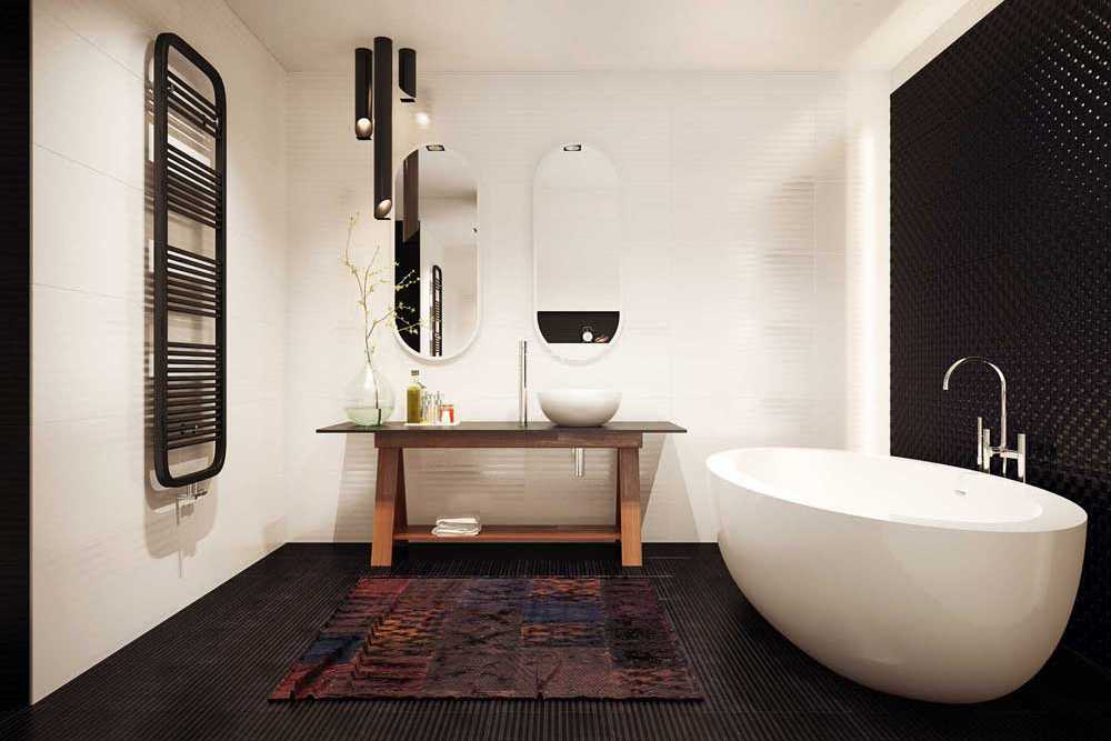💦 ванная без плитки – альтернативные варианты отделки: 10 идей для стен и 6 – для пола