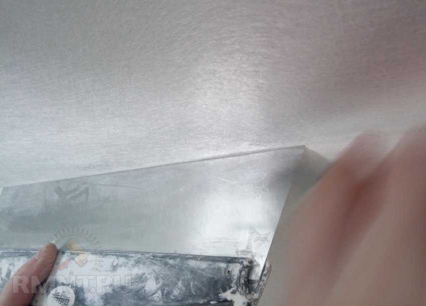 Шпаклевка стен под покраску со стеклохолстом