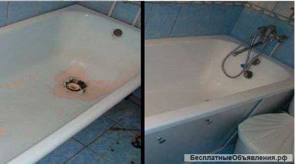 Реставрация ванной путем установки акрилового вкладыша