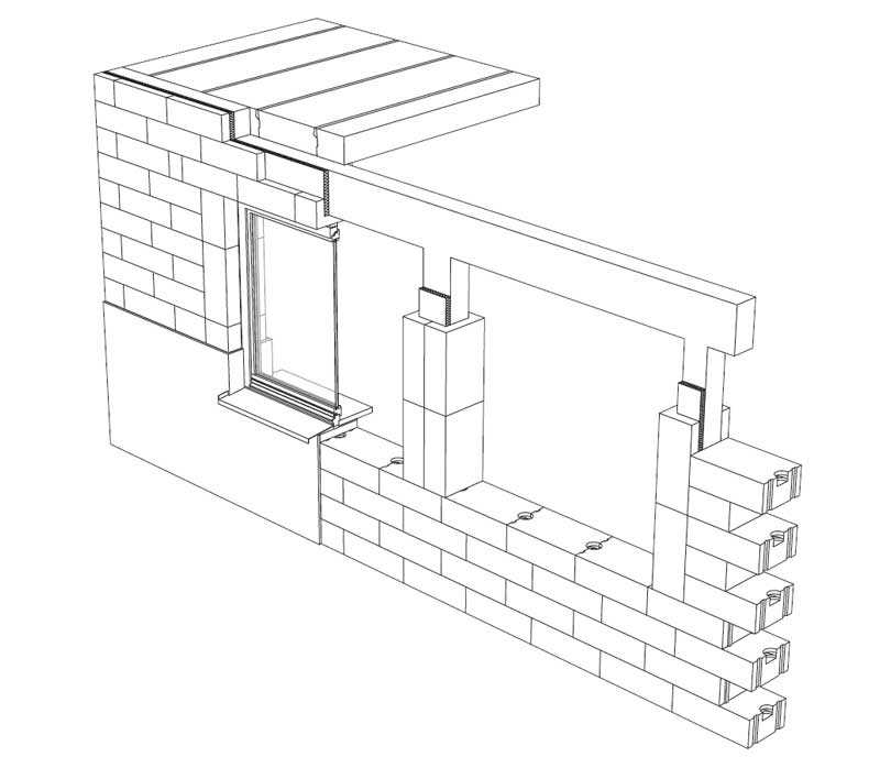 Перемычки для газобетонных блоков над окнами в доме: размеры, опирание .