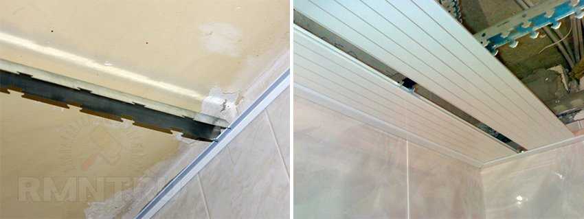 Монтаж реечного потолка в ванной комнате своими руками: инструкция + видео