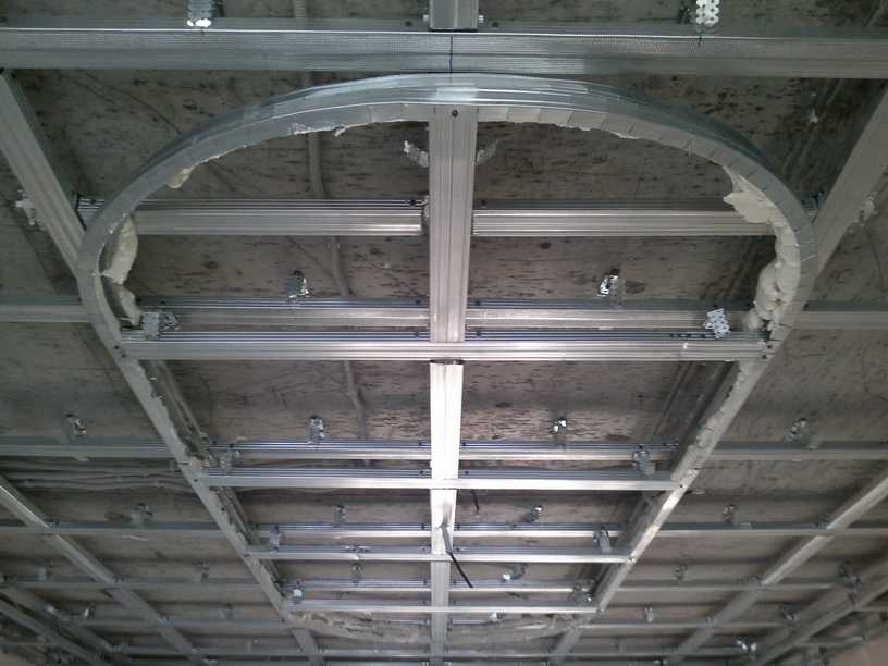 Двухуровневый потолок из гипсокартона: фото, видео