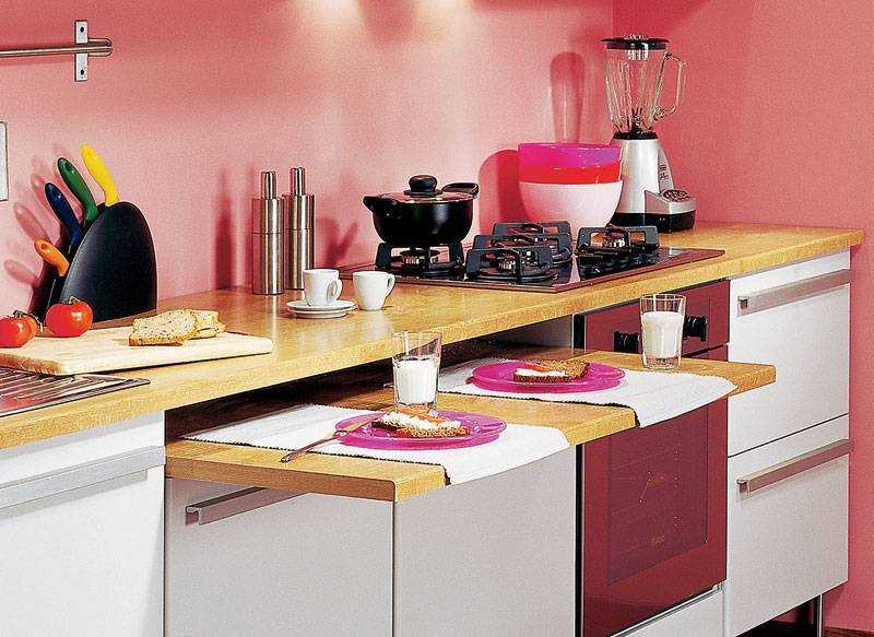 Стол для кухни: разновидности, выбор цвета, реальные фото примеры