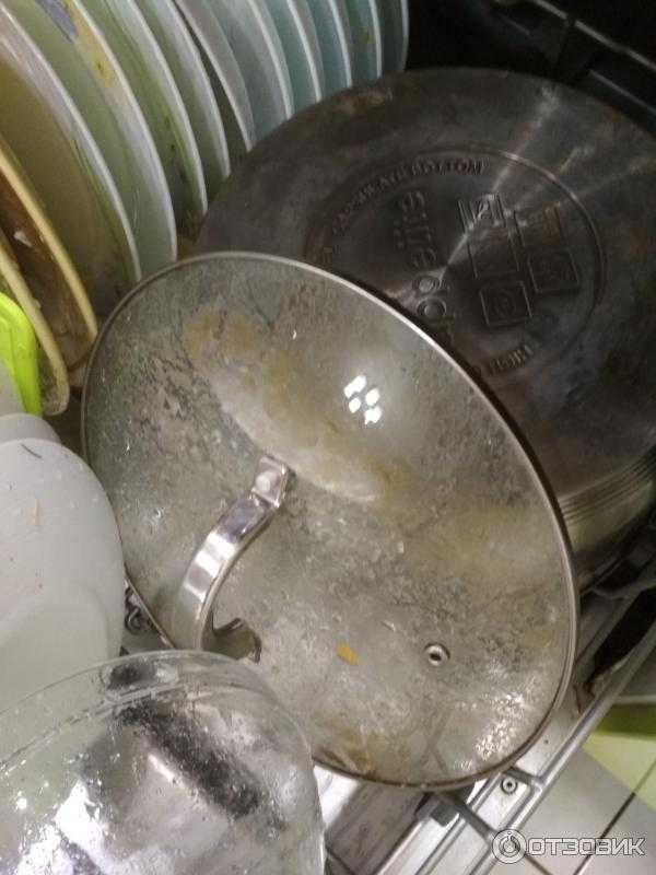 Почему после посудомойки на посуде налет