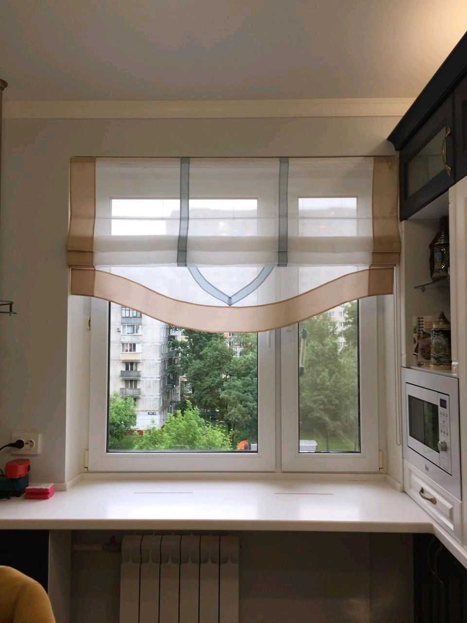 оформить окно для кухни