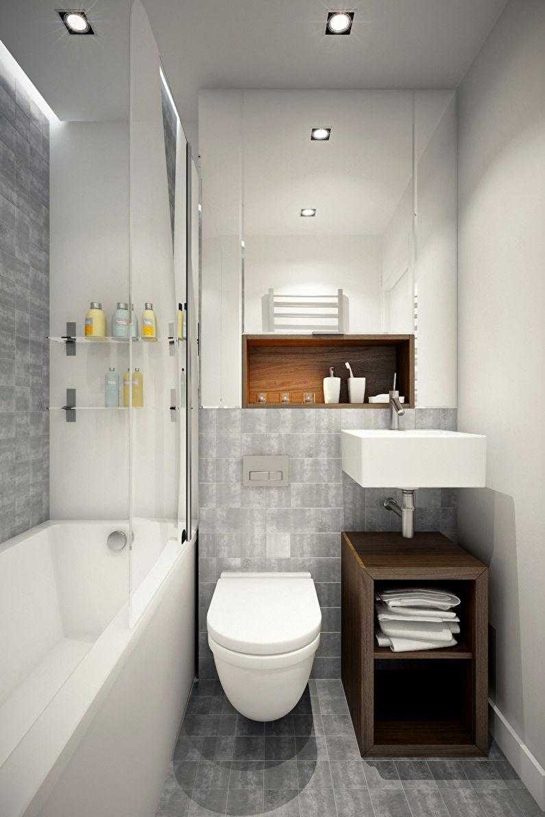 Дизайн ванной площадью 3 кв
