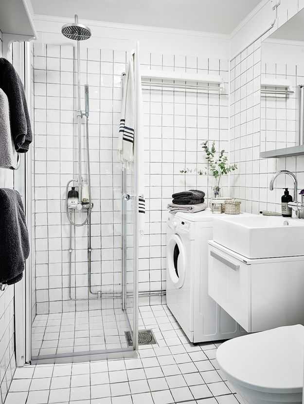 Ванная в скандинавском стиле: фото интерьеров