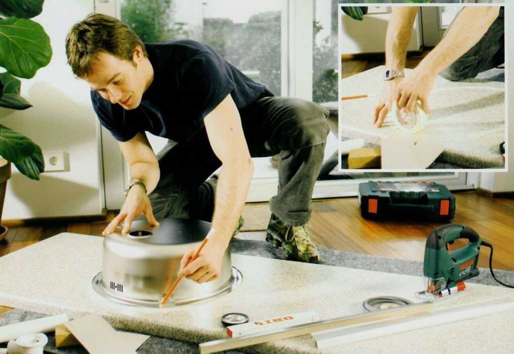 Как правильно установить мойку на кухне своими руками