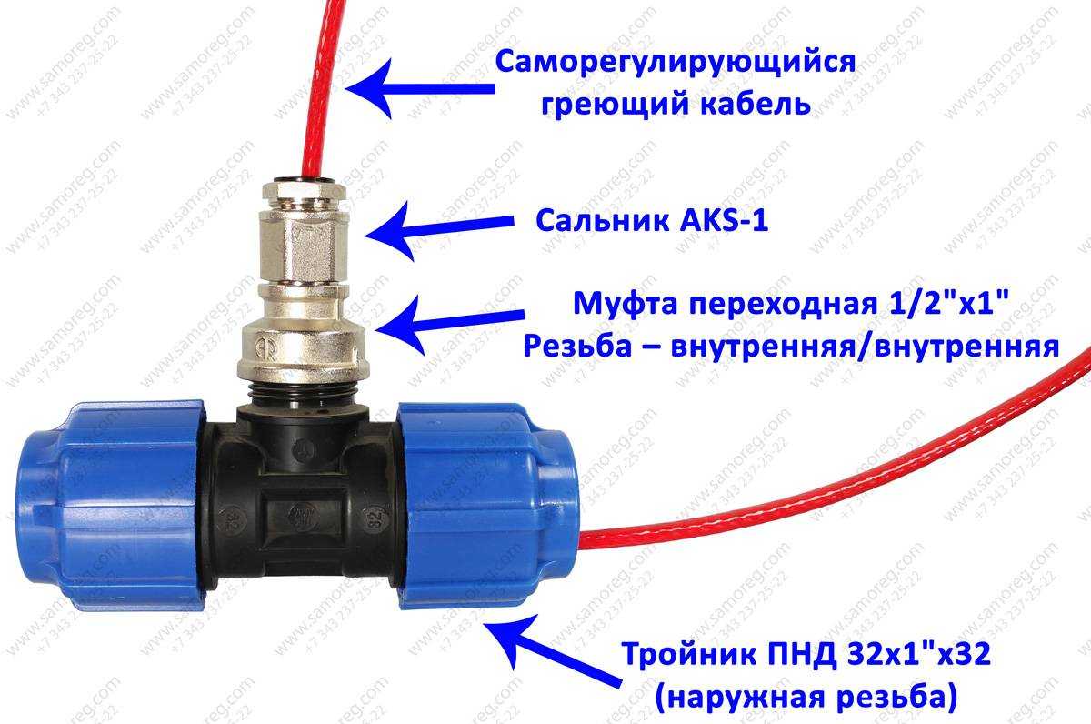 Какие бывают греющие кабели для водопровода, их особенности, способы монтажа внутри трубы и снаружи, особенности утепления, схема подключения к термостату