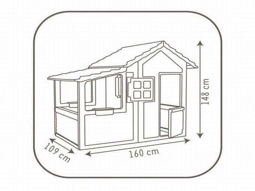 Чертеж домика для детей