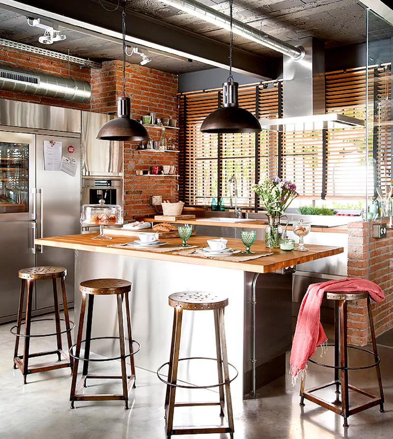 Кухня в стиле лофт: дизайн красивого интерьера +255 фото - domwine