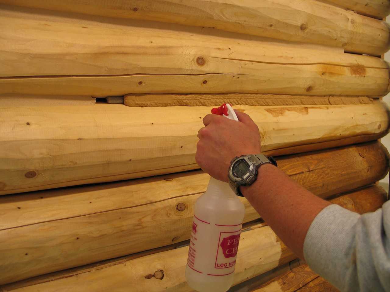 Герметизация деревянного дома, теплый шов от азбуки леса