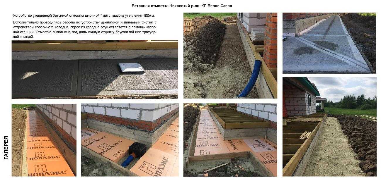 Как сделать отмостку из бетона вокруг дома?
