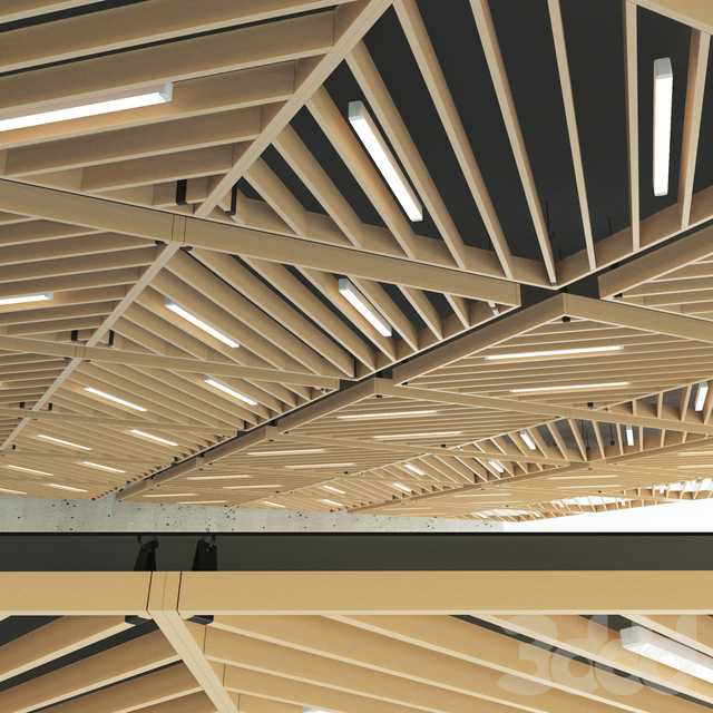 Реечный алюминиевый потолок (45 фото): подвесной потолок из панелей и реек
