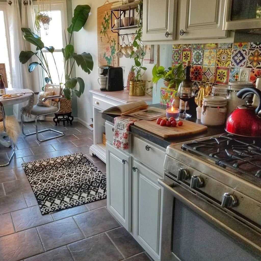Стиль бохо в интерьере кухни и прочих комнат: особенности воссоздания своими руками + фото