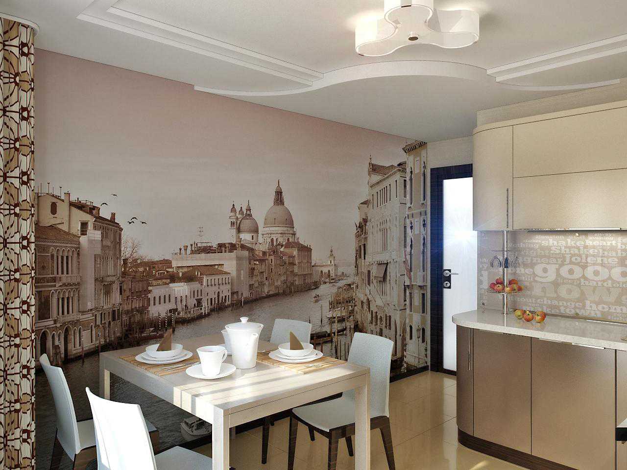Кухня фото дизайн стены фото