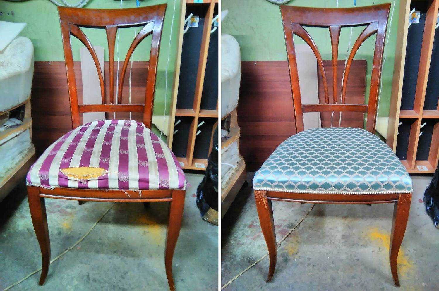 Ремонт реставрация мебели. Реставрируем старый стул. Обивка старых стульев. Переделка старых стульев. Стулья старинные отреставрированные.
