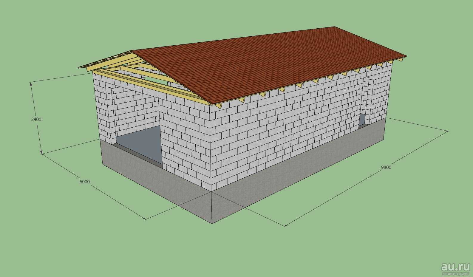 Строительство гаража из пеноблоков своими руками: видео-этапы, как построить укрытие для автомобиля
