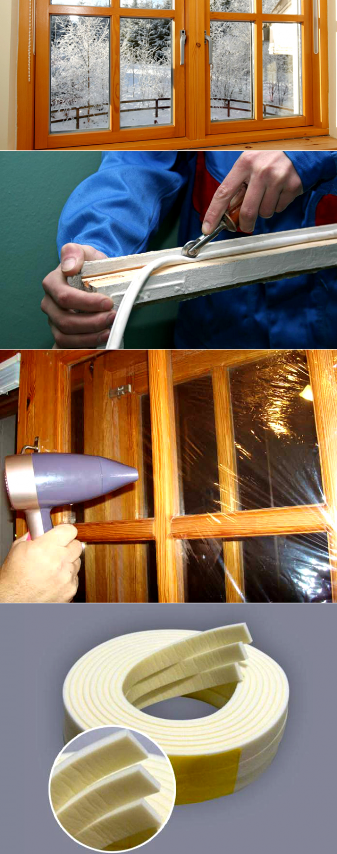 Утепление деревянных окон своими руками, как правильно утеплить старые окна на зиму, чтобы не дуло Утепление окон бумагой, ватой, пенопластом, лентой, пленкой, герметиком, пеной