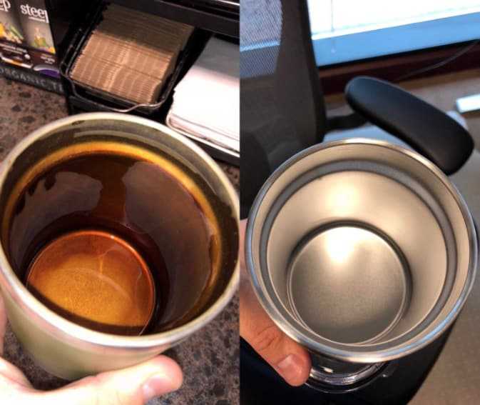 Как очистить термос от чайного налёта внутри