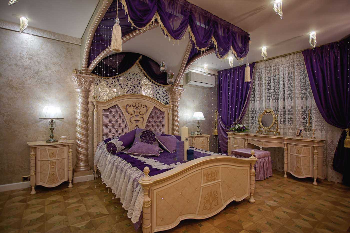 Восточная спальня - 70 фото ярких примеров в интерьере спальни