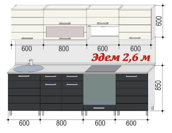 Модульные кухни: белый кухонный гарнитур - размеры, производители