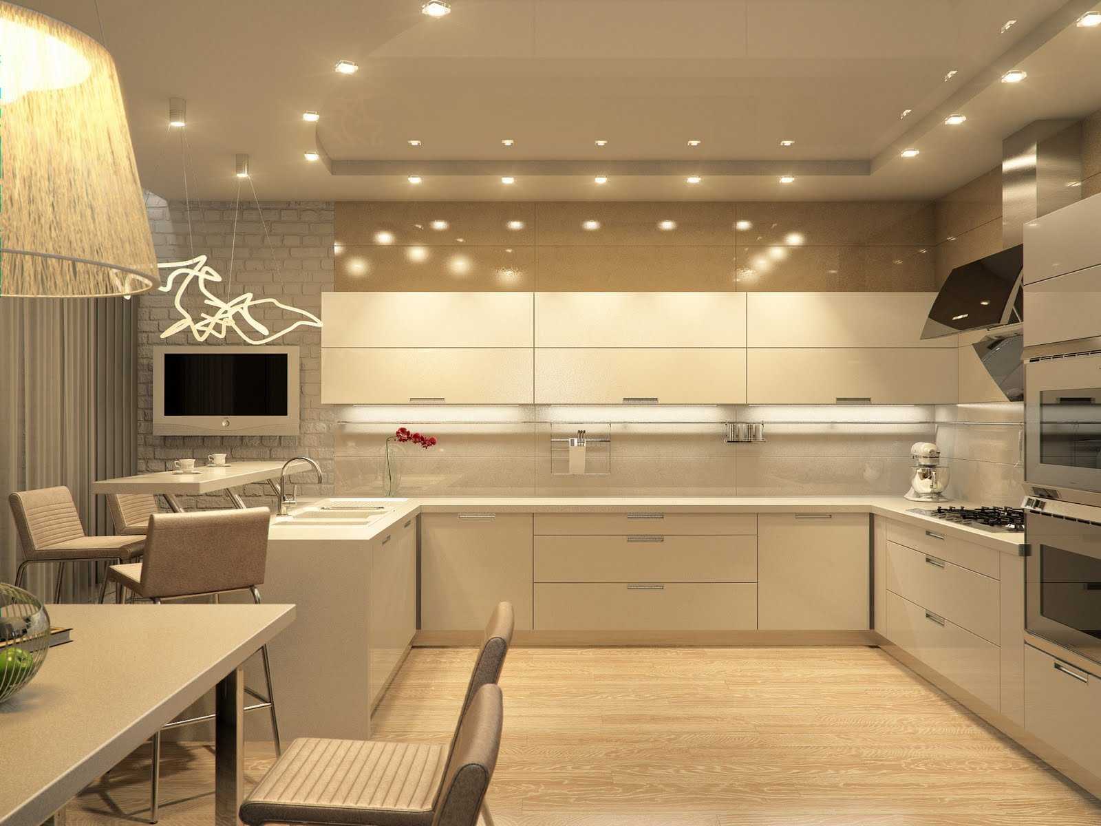 Кухня в светлых тонах дизайн фото