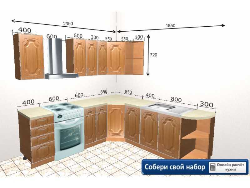 Недорогие модульные (сборные) кухни — виды шкафов, принцип компоновки