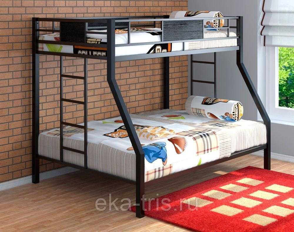 Двухъярусная кровать с диваном, варианты исполнения секций