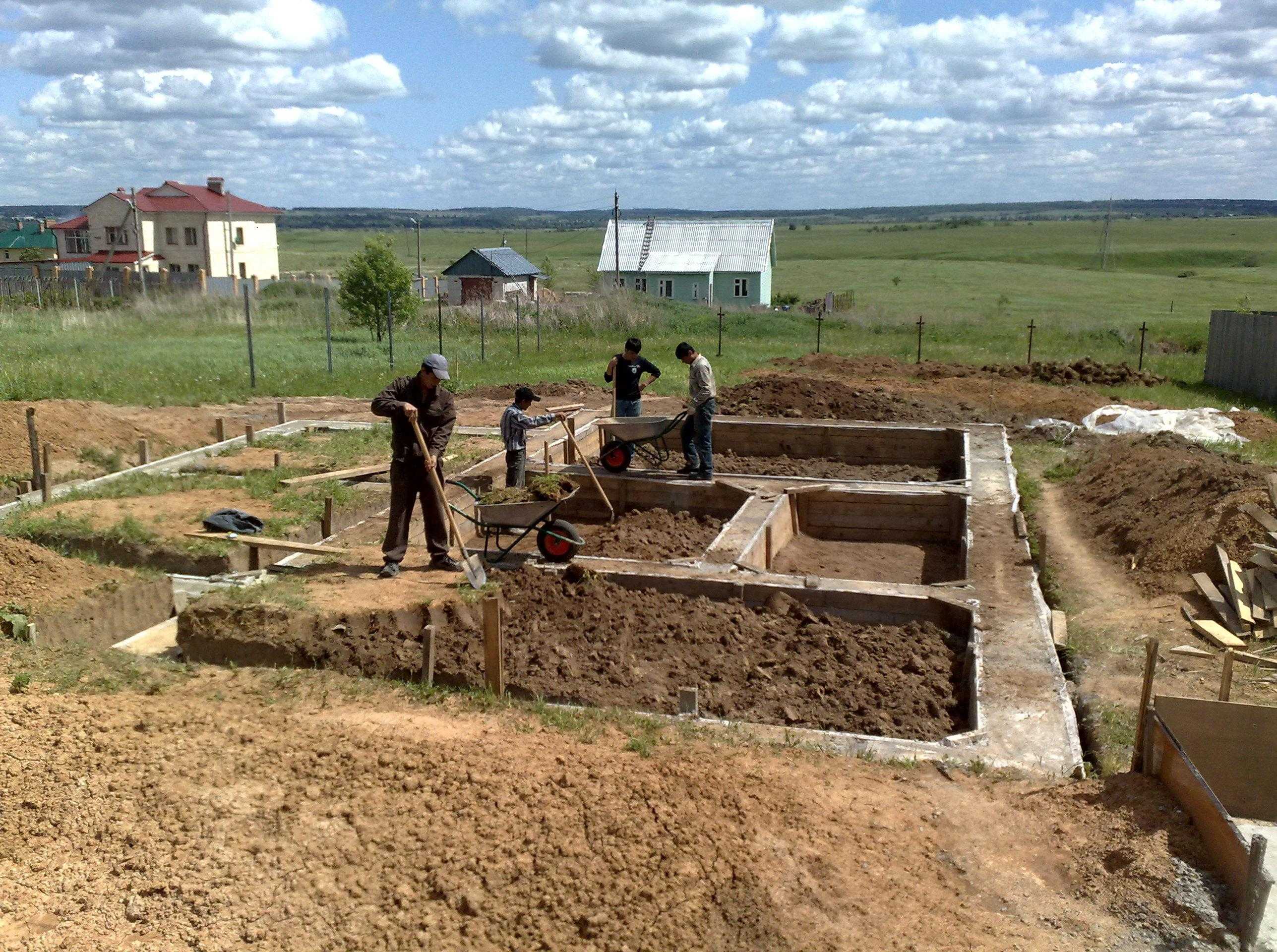 Подготовка участка под строительство дома: этапы земляных и других .