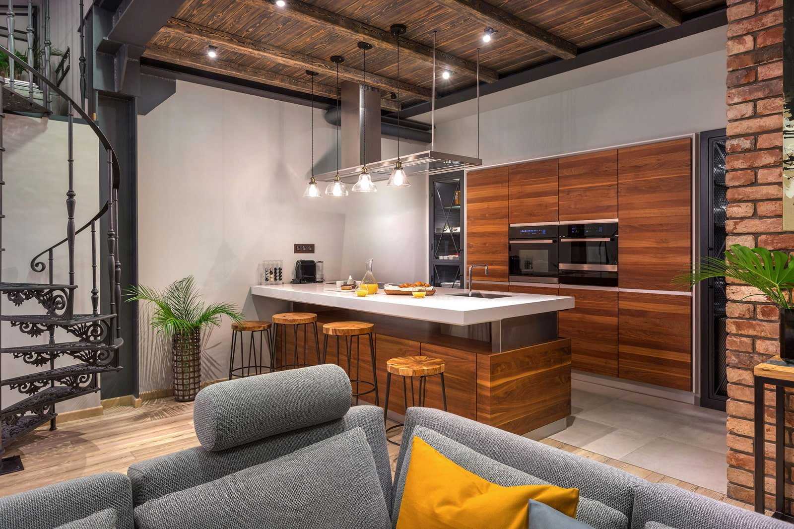 Кухни в стиле лофт: 255+ дизайна красивого интерьера