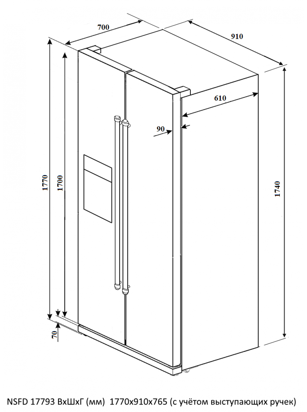 Размеры холодильника, то есть его ширина, высота и глубина, имеют важное значение Также следует учитывать такой параметр данной бытовой техники, как объем