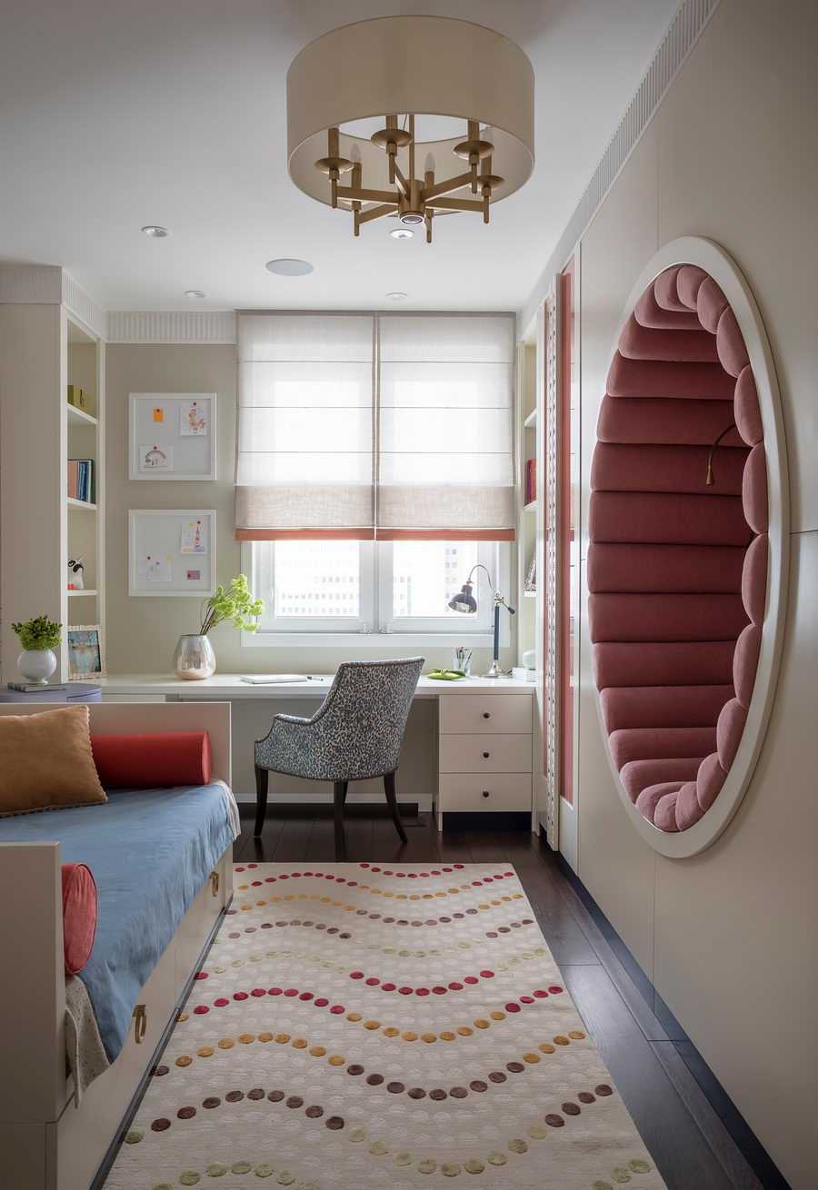 Дизайн комнаты для девочки 4-11 лет в современном стиле: как обустроить интерьер красиво
 - 33 фото
