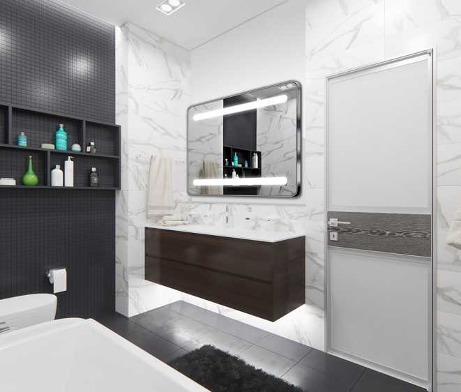 При ремонте не всегда хочется следовать старым традициям Варианты отделки ванной комнаты помогут вам выбрать новые отделочные материалы