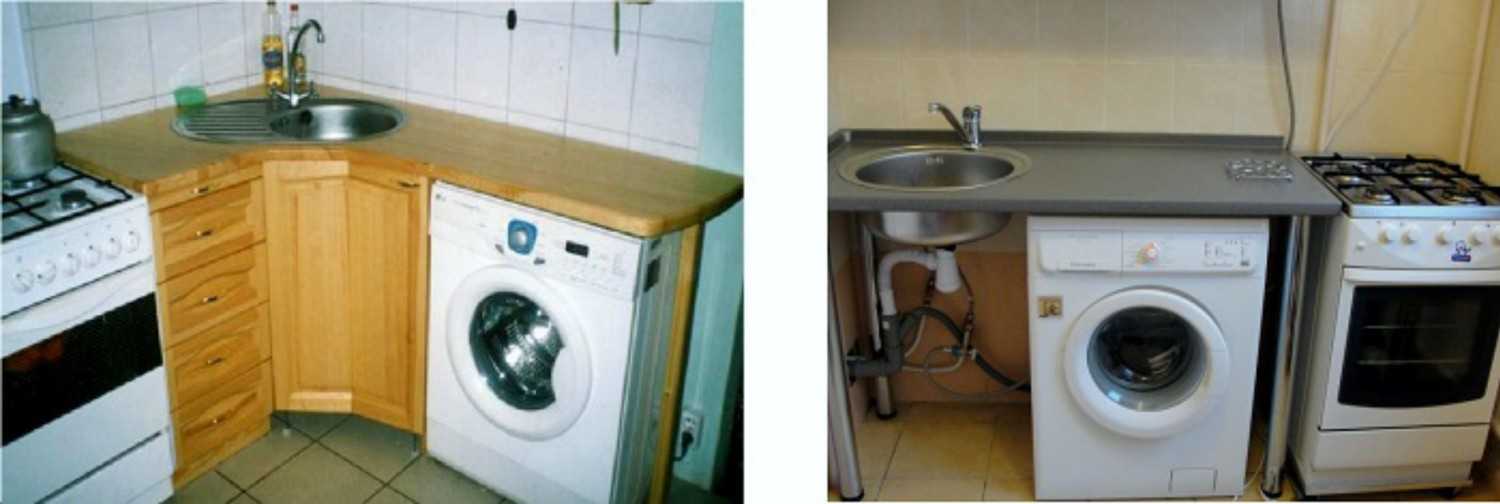 Встраиваемые стиральные машины: варианты установки под столешницу и принципы монтажа