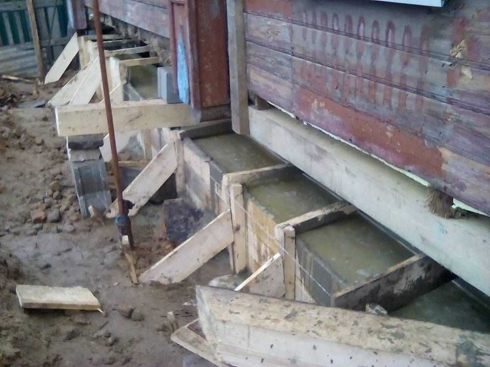 Способы ремонта фундамента старого деревянного дома - блог о строительстве