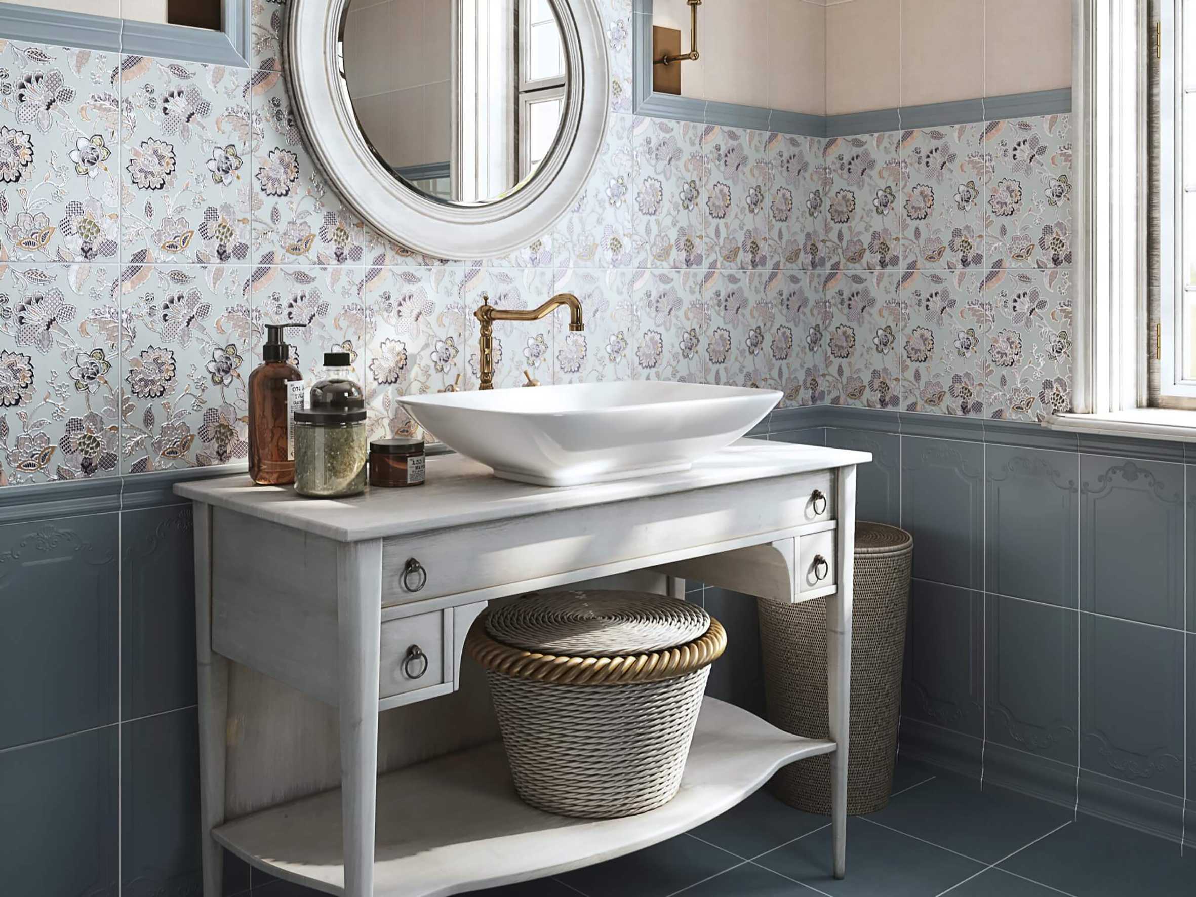 Плитка керама марацци 165 (фото) в интерьере ванной и кухни